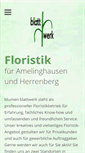 Mobile Screenshot of blumen-blattwerk.de
